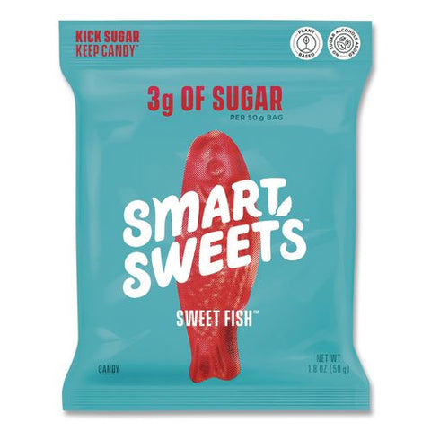 Sweet Fish Gummy Candy, Berry, 1.8 Oz Packet, 12/box