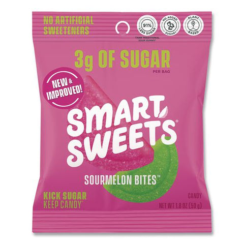 Sourmelon Bites Gummy Candy, Watermelon, 1.8 Oz Packet, 12/box