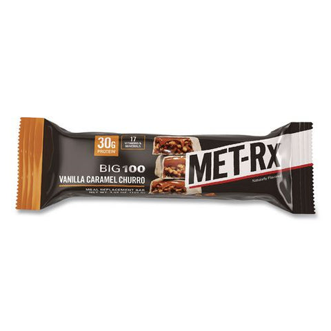 Big 100 Vanilla Caramel Churro Protein Bar, 9/box