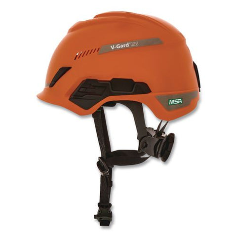 V-gard H1 Safety Helmet, Vented, Brimless, Fas-trac Iii Pivot Ratchet Suspension, One Size Fits Most (6.5 To 8), Orange