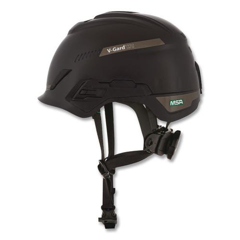V-gard H1 Safety Helmet, Brimless, Fas-trac Iii Pivot Ratchet Suspension, One Size Fits Most (6.5 To 8), Black