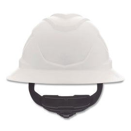 V-gard Hard Hats, Full Brim, C1 Fas-trac Iii Swing Ratchet Suspension, One Size Fits Most (6.5 To 8), White