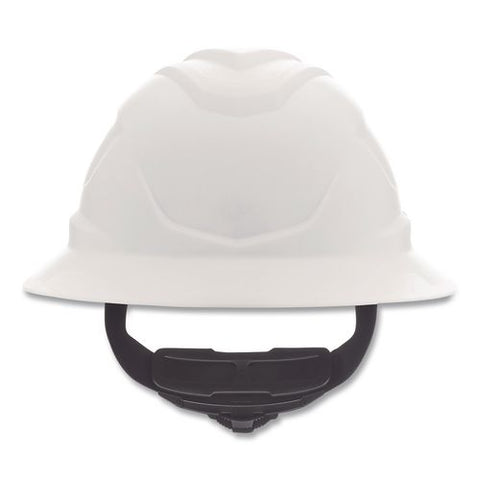 V-gard Hard Hats, Full Brim, C1 Fas-trac Iii Swing Ratchet Suspension, One Size Fits Most (6.5 To 8), White