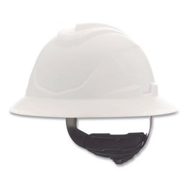 V-gard Hard Hats, Full Brim, C1 Fas-trac Iii Swing Ratchet Suspension, One Size Fits Most (6.5 To 8), White