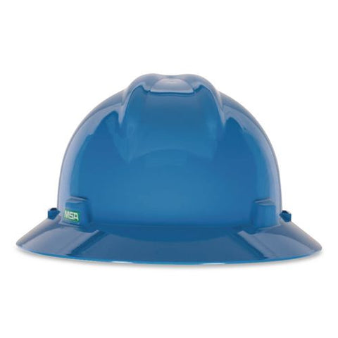 V-gard Hard Hats, Vented, Full Brim, Staz-on 6-point Pinlock Suspension, One Size Fits Most (6.5 To 8), Blue