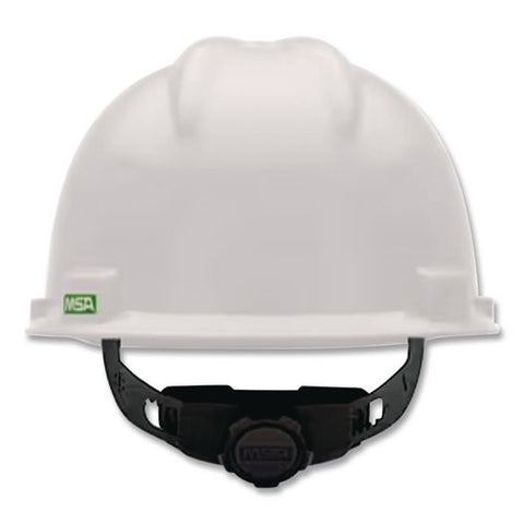 V-gard Hard Hats, Vented, Front Brim, Fas-trac Iii Ratchet Suspension, One Size Fits Most (6.5 To 8), White