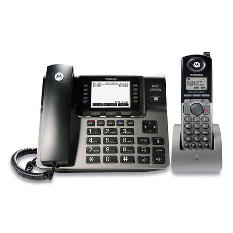 Ml1250 4 Line Corded/cordless Phone System, 1 Handset, Black/silver