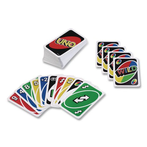 Uno Card Game, 2 To 10 Players, Ages 7 And Up, 108 Pieces