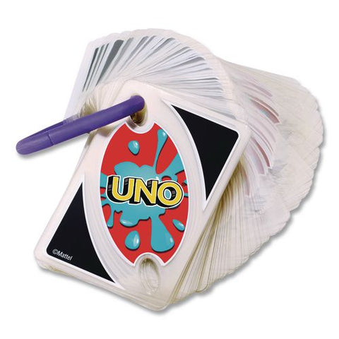 Uno Splash Card Game, 108 Waterproof Cards With Take-along Clip, Ages 7 And Up