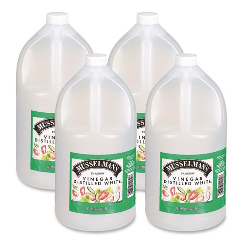 Distilled White Vinegar, 128 Oz Bottle, 4/pack