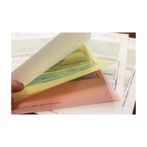 Fast Pack Carbonless 3-part Paper, 8.5 X 11, White/canary/pink, 500 Sheets/ream, 5 Reams/carton