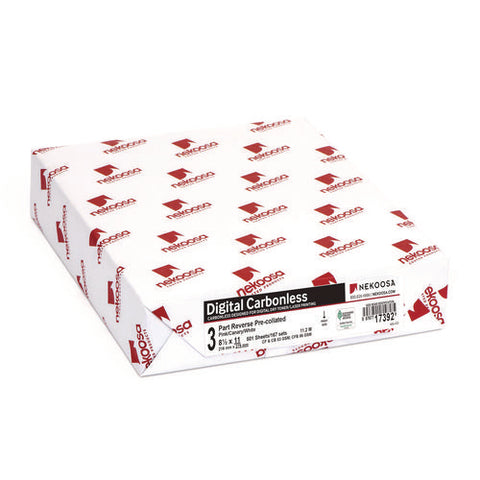 Fast Pack Carbonless 3-part Paper, 8.5 X 11, Pink/canary/white, 500 Sheets/ream, 5 Reams/carton