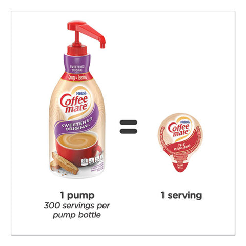 Liquid Coffee Creamer, Sweetened Original, 1.5 L Pump Bottle