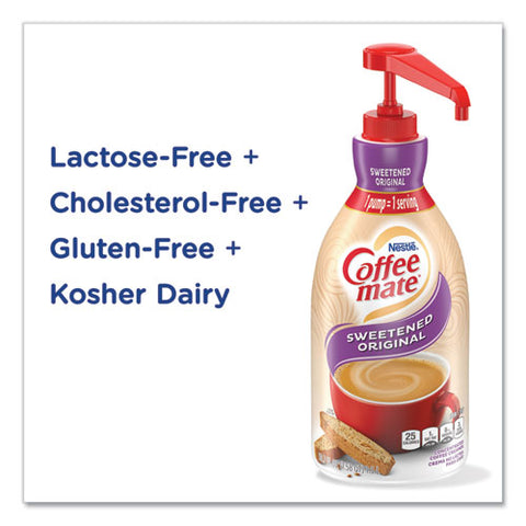 Liquid Coffee Creamer, Sweetened Original, 1.5 L Pump Bottle