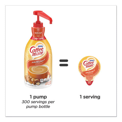 Liquid Coffee Creamer, Hazelnut, 1.5 L Pump Bottle