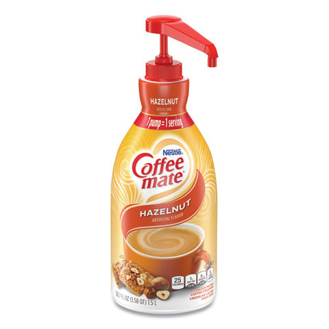 Liquid Coffee Creamer, Hazelnut, 1.5 L Pump Bottle