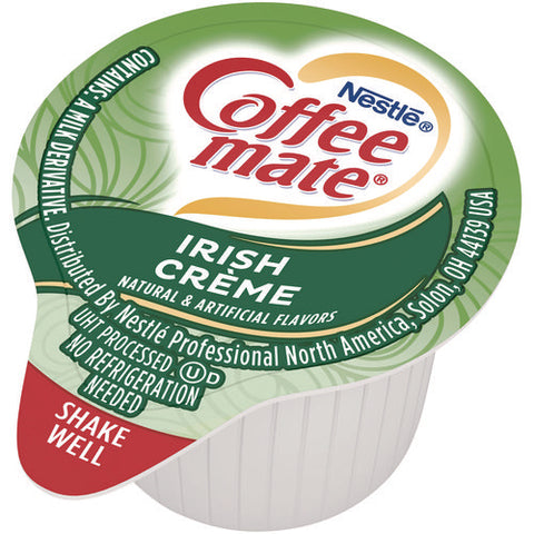 Liquid Coffee Creamer, Irish Creme, 0.38 Oz Mini Cups, 50/box