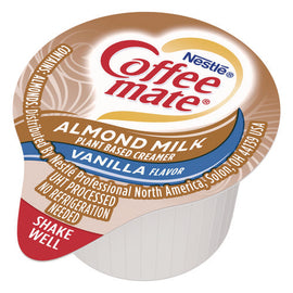 Plant-based Almond Milk Non-dairy Liquid Creamer Singles, Natural Vanilla, 0.38 Oz Mini Cups, 200/carton