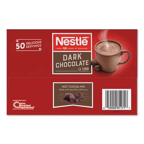 Hot Cocoa Mix, Dark Chocolate, 0.71 Oz, 50/box