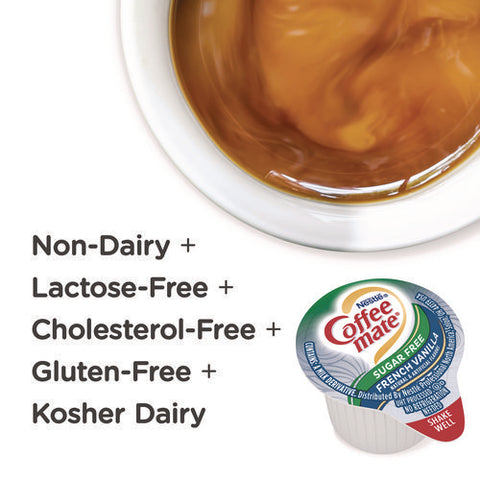 Liquid Coffee Creamer, Zero Sugar French Vanilla, 0.38 Oz Mini Cups, 50/box