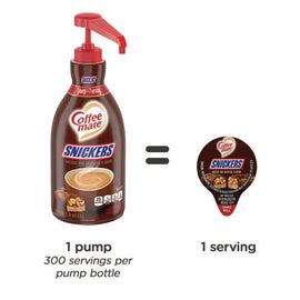 Liquid Coffee Creamer, Snickers, 1.5 Liter Pump Bottle