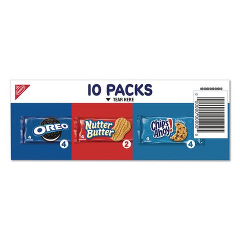 Cookies Variety Pack, Assorted Flavors, 10 Packets/box