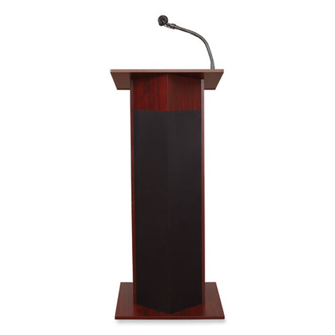 Power Plus Lectern, 22 X 17 X 46, Mahogany