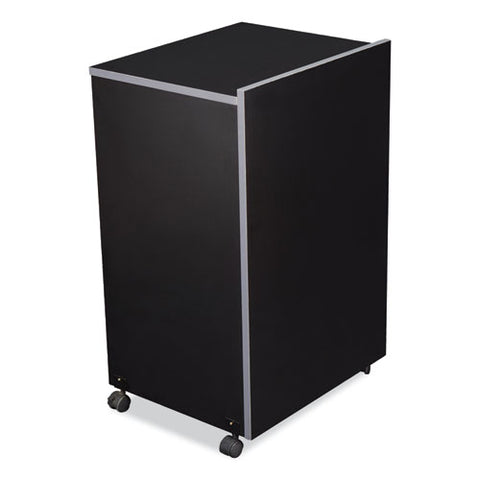 Av Cart/lectern Base, 21.12 X 17.5 X 33.75, Black