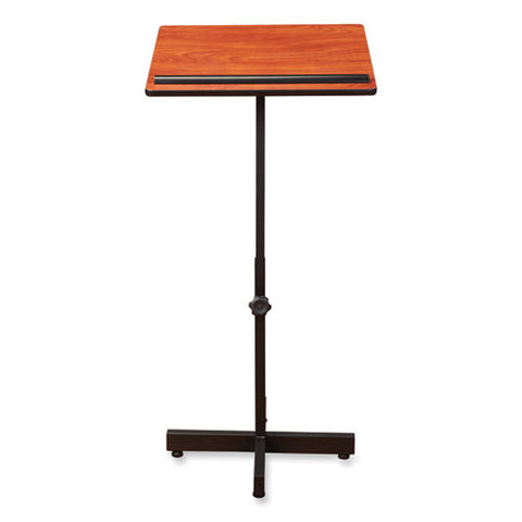 Portable Presentation Lectern Stand, 20 X 18.25 X 44, Cherry