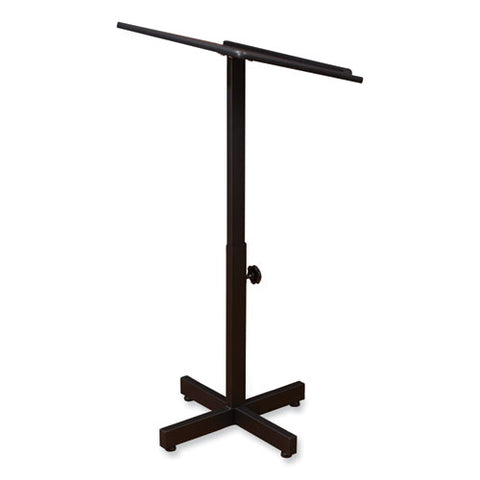 Portable Presentation Lectern Stand, 20 X 18.25 X 44, Mahogany