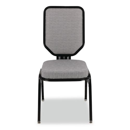 Flex-back Banquet Chair, Supports Up To 500 Lbs, 18.6" Seat Height, Morticia Lithium Seat/back, Black Base, 2/pack