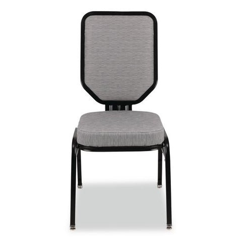 Flex-back Banquet Chair, Supports Up To 500 Lbs, 18.6" Seat Height, Morticia Lithium Seat/back, Black Base, 2/pack