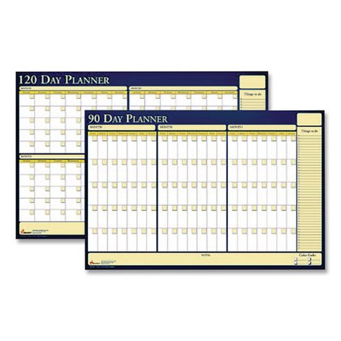 7520012074057, Skilcraft 30-day Non-dated Erasable Flexible Planner, 36 X 24, White/yellow/blue Sheets