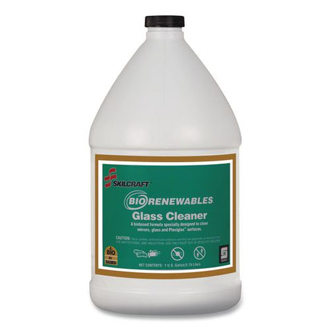 7930015553384, Skilcraft Spartan Biorenewables Glass Cleaner, 1 Gal Bottle, 4/carton
