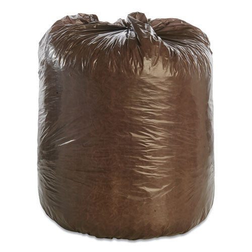 8105015604930, Skilcraft Controlled Life Cycle Bags, 30 Gal, 0.8 Mil, 30" X 36", Brown, 30/box