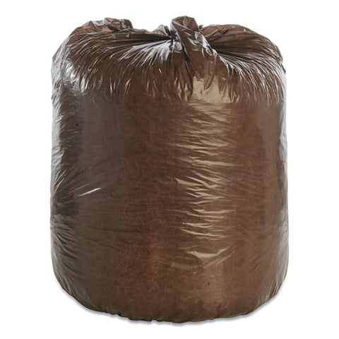 8105015604930, Skilcraft Controlled Life Cycle Bags, 30 Gal, 0.8 Mil, 30" X 36", Brown, 30/box