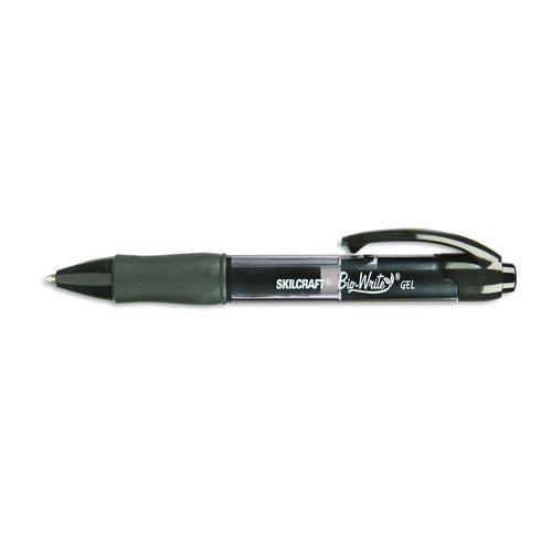 7520015882363, Skilcraft Bio-write Gel Pen, Retractable, Medium 0.7 Mm, Black Ink, Translucent Black Barrel, Dozen