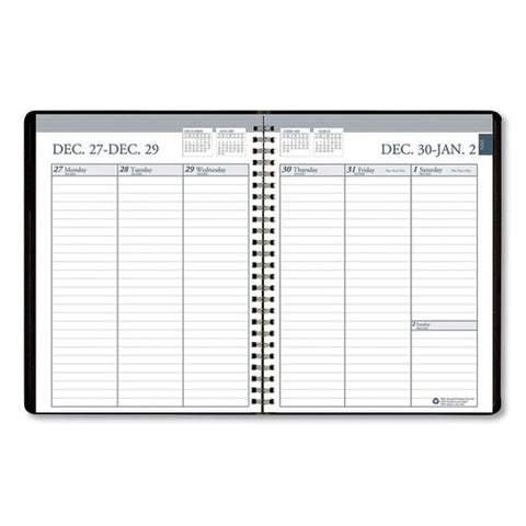 7530016936156, Skilcraft Weekly Appointment Planner, 8.75 X 6.88, Black Cover, 12-month (jan To Dec): 2026