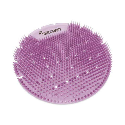 6840016998448, Skilcraft Extended Power Urinal Screen Deodorizer, Lavender Lace Scent, Purple, 6/carton