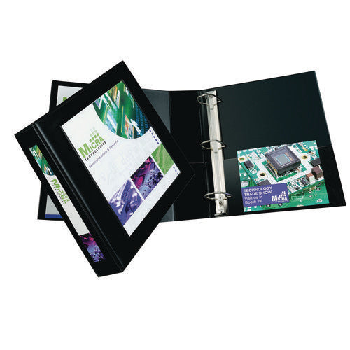 7510017035693, Skilcraft Framed Slant-d Ring View Binder, 3 Rings, 3" Capacity, 11 X 8.5, Black