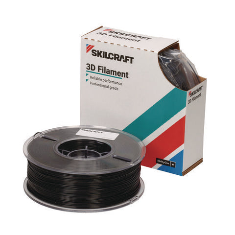 7045017057354, Skilcraft 3d Printer Acrylonitrile Butadiene Styrene Filament, 1 Kg Spool, 2.85 Mm, Black