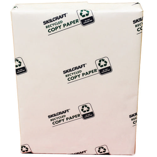 7530017111299 Skilcraft Convenience Pack Recycled Copy Paper, 92 Brightness, 20lb Bond, 8.5x11, White, 500 Sheets/ream, 3/ct