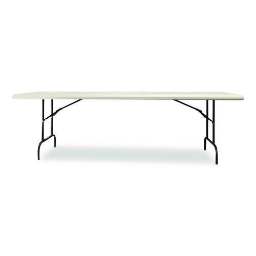 7105017241198, Skilcraft Rectangular Folding Table, 96w X 30d X 29h, Platinum Gray Top, Gray Base/legs