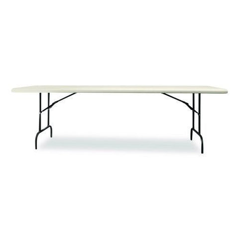 7105017241198, Skilcraft Rectangular Folding Table, 96w X 30d X 29h, Platinum Gray Top, Gray Base/legs