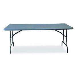 7105017246807, Skilcraft Rectangular Folding Table, 72w X 30d X 29h, Charcoal Gray Top, Gray Base/legs