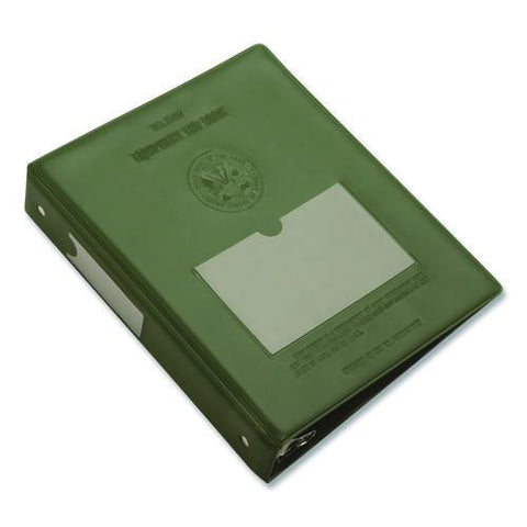7510008893494, Skilcraft U.s. Army Equipment Log Book, 3 Rings, 1.5" Capacity, 6.35 X 9.5, Green