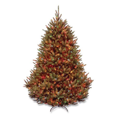 Pre-lit Natural Fraser Fir Tree, 60" X 60" X 90", Green Tree, Green Tree Stand