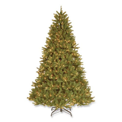 Pre-lit Grande Fir Medium Tree, 50" X 50" X 90", Green Tree, Green Tree Stand
