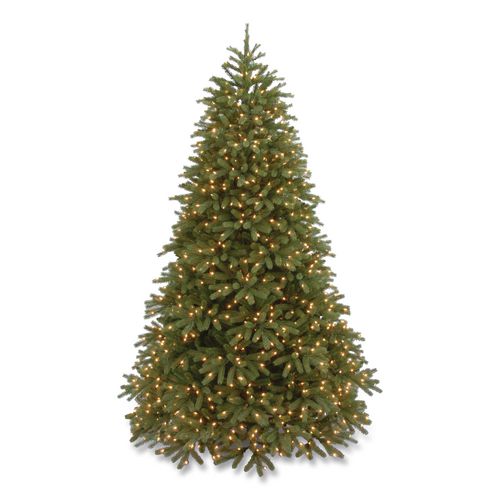 Pre-lit Jersey Fraser Fir Medium Tree, 56" X 56" X 90", Green Tree, Green Tree Stand