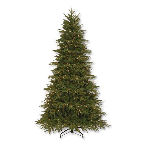 Pre-lit Northern Fraser Tree, 57" X 57" X 90", Green Tree, Green Tree Stand